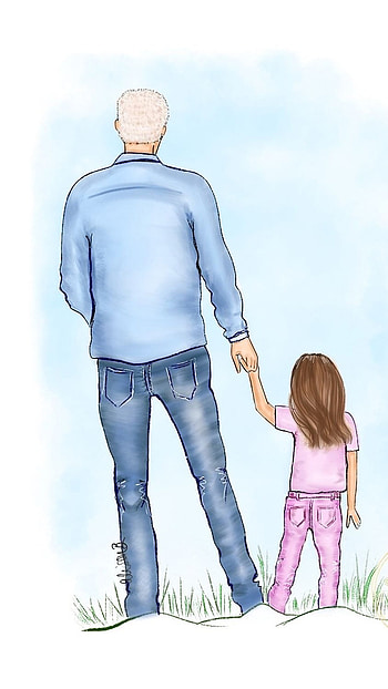 My Lifeline Mom Dad, Painting HD phone wallpaper