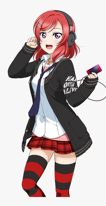 Love live Maki, red, maki love live, waifu, love live, tsundere, rojo, anime HD phone wallpaper