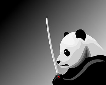 Samarui Panda, pandas, abstract HD wallpaper