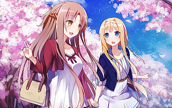 Sword Art Online, Anime, Sword Art Online: Alicization, Alice Zuberg, Asuna Yuuki HD wallpaper