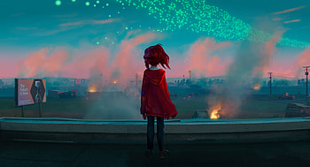 Little Lost Girl , alone, artist, artwork, digital-art HD wallpaper