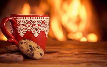 Christmas mug , Top backgrounds, Food HD wallpaper