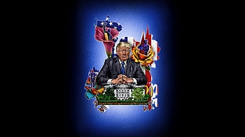 Donald Trump Commanding The Stage, donald-trump, male-celebrities, president, artwork, art, digital-art, others, artstation HD wallpaper