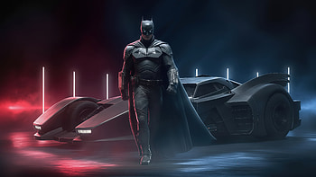 The Midnight Batman Rises Again, batman, the-batman, batmobile, superheroes, artwork, art, digital-art, ai HD wallpaper