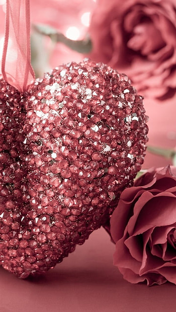 Best Love, Beautiful, Pink Heart HD phone wallpaper