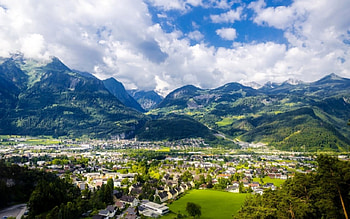 Austria, sky, nature, city HD wallpaper