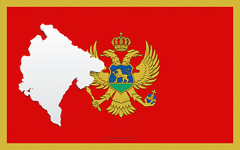 Happy New Year 2022 Montenegro, white background, Montenegro 2022, Montenegro 2022 New Year, 2022 concepts, Montenegro, Flag of Montenegro HD wallpaper