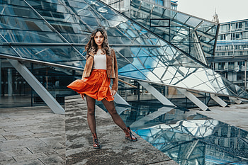 Girl In Windy Town, girls, model HD wallpaper