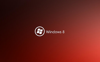 Red dark windows 8 HD wallpaper