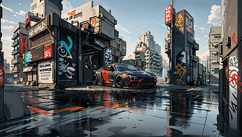 Skunkworks Speedshop, cars, artist, artwork, digital-art HD wallpaper