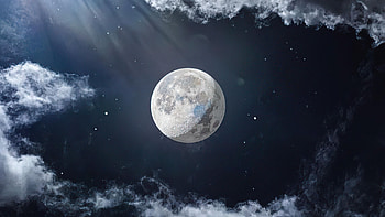 Moon Sky , moon, sky, digital-universe HD wallpaper