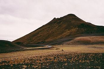 Mountains, hill, road, turn, landscape HD wallpaper