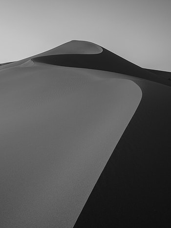 Nature, Sand, Desert, Bw, Chb, Sinuous, Winding, Dunes HD phone wallpaper
