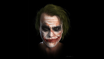 Joker Heath Ledger Art, joker, superheroes, supervillain, artwork HD wallpaper