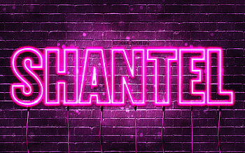 Happy Birtay Shantel, , pink neon lights, Shantel name, creative, Shantel Happy Birtay, Shantel Birtay, popular french female names, with Shantel name, Shantel HD wallpaper