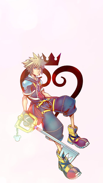 Kingdom Hearts Sora Keyblade , video game, Kingdom Hearts, Sora (Kingdom Hearts) HD phone wallpaper