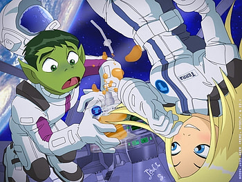 BB and Terra, space, girl, stuff, boy HD wallpaper