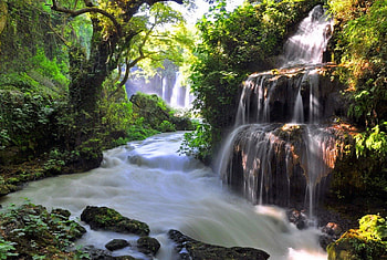 Water cascades, river, creek, nice, trees, greenery, cascades, lovly, water, fall, beautiful, rocks, falling, branches, waterfall, nature, forest, stream HD wallpaper