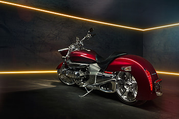 Honda Valkyrie, red, motorcycle HD wallpaper