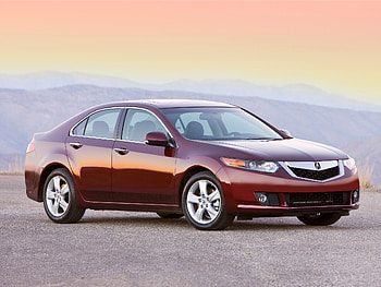 Auto, Mountains, Acura, Cars, Asphalt, Side View, Style, Akura, 2008, Tsx HD wallpaper