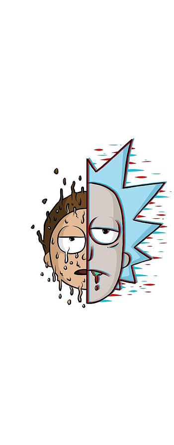 Rick and morty, white HD phone wallpaper