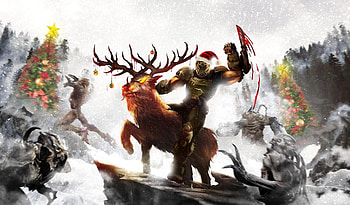Soldier Santa, santa-claus, soldier, artist, artwork, digital-art HD wallpaper