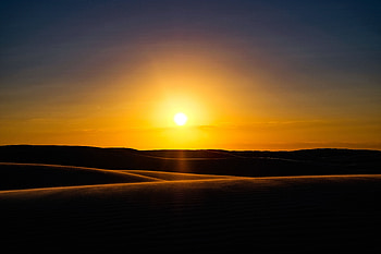 Nature, Sunset, Sand, Horizon, Dunes, Australia, Links HD wallpaper