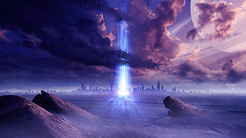 Power Science Fiction Portal , artist, artwork, digital-art, deviantart HD wallpaper