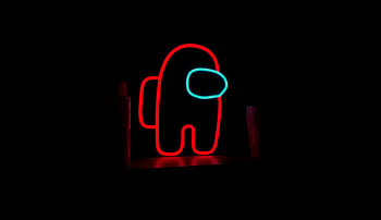 Among Us Neon: Ultra Adventure, video game, Among Us HD wallpaper