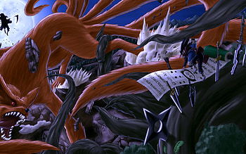 Tailed Beasts, Naruto anime, Naruto Kurama HD wallpaper