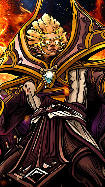 Invoker mastery, Dota 2 wizard, Smart , Gaming art HD phone wallpaper