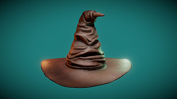 The Sorting Hat, Royalty- 3D model HD wallpaper