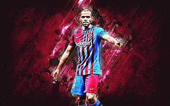 Martin Braithwaite, FC Barcelona, danish football player, burgundy stone background, Braithwaite Barcelona, La Liga, Catalonia, football HD wallpaper