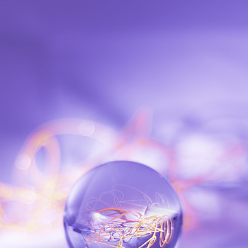 Violet, Reflection, Macro, Ball, Purple, Crystal HD phone wallpaper