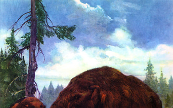 paintings prehistoric mastodon zdenek burian Art HD wallpaper