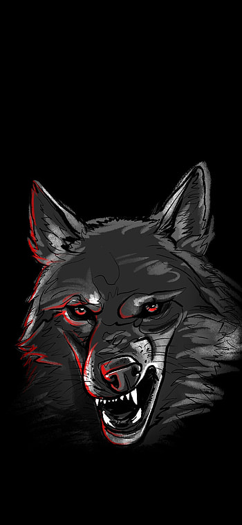 Hound, jaw, whiskers, Wolf HD phone wallpaper