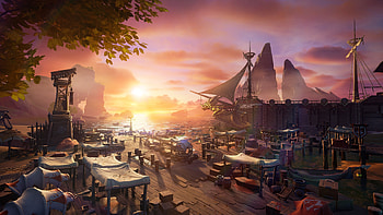 Enchanting Tarisland Sunset Marina, video game, Tarisland HD wallpaper
