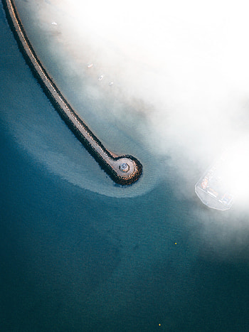 Nature, Sea, View From Above, Coast, Pier, Wharf, Berth HD phone wallpaper