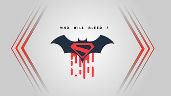 Who Will Bleed, superman, superheroes, batman, logo, behance HD wallpaper