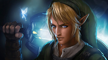 the legend of zelda, link, man, elf, sword, eyes HD wallpaper
