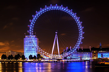 London Eye , Stunning graphs, Famous British landmark HD wallpaper