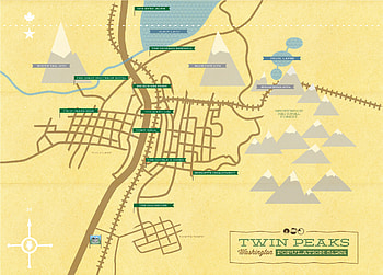 Twin Peaks Maps HD wallpaper