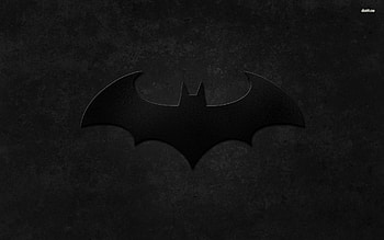 Black Batman Logo - Digital Art - HD wallpaper