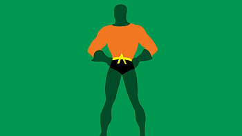 justice league, aquaman, dc comics, minimalism HD wallpaper