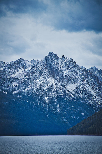 Mountains, blue, glacier, snow mountain, nature, mist HD phone wallpaper