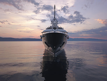 Sky, Sea, Horizon, Miscellanea, Miscellaneous, Yacht HD wallpaper