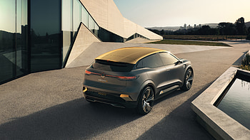 Renault Megane eVision, 2020 car, rear-view HD wallpaper