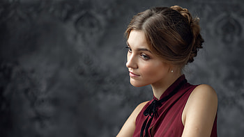 Red Clothing Fashion , girls, model HD wallpaper