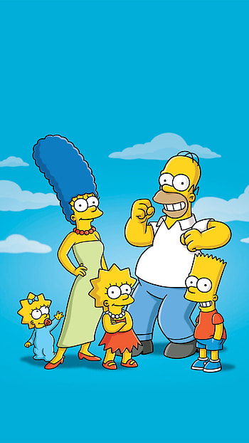 Simpsons Family HTC one - Best htc one HD phone wallpaper