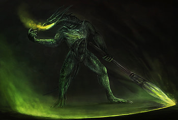 Dark Souls Monster, artist, artwork, monster, digital-art HD wallpaper